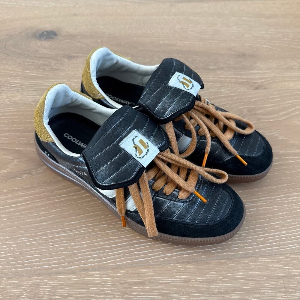Coolway Silva Sneakers Size US W 8 Black Silver